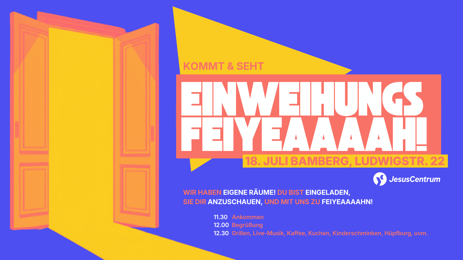JesusCentrum Bamberg Einweihungsfeiyeaaaah